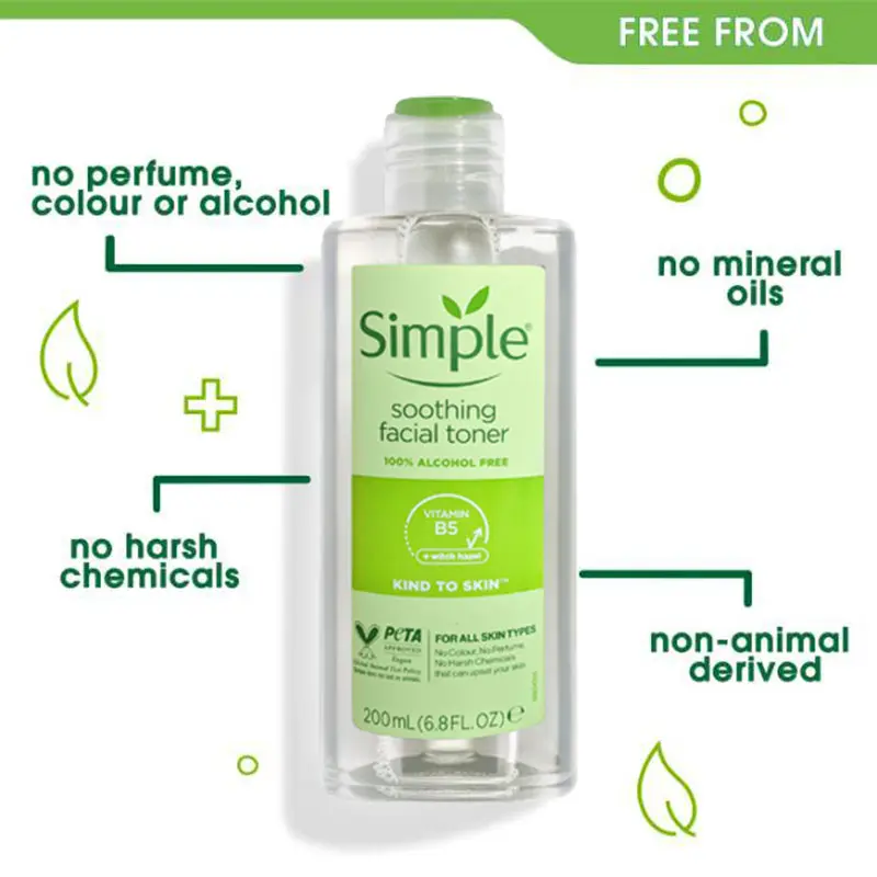 Picture of Simple Soothing Facial Toner 200 Ml Size Beauty Health Simple Soothing Facial Toner 200ml