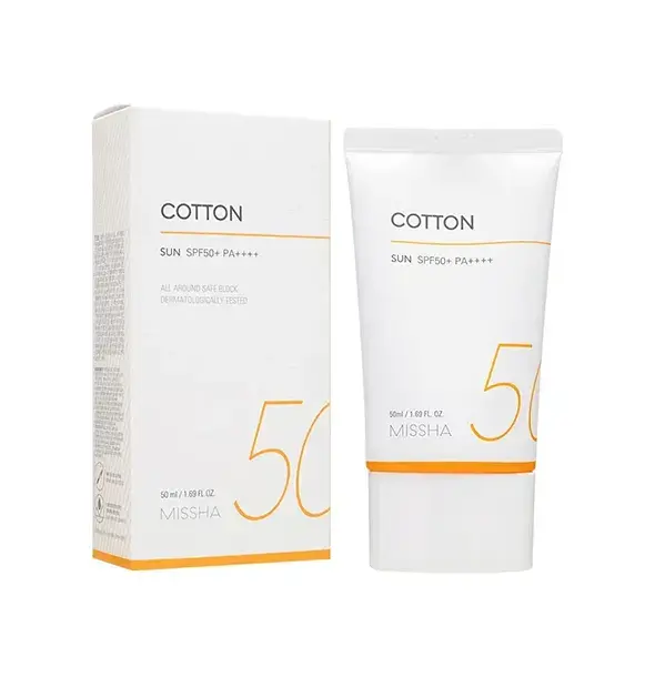Picture of Missha All Around Safe Block Cotton Sun SPF 50+ – 50ml Oil-Free Sunscreen