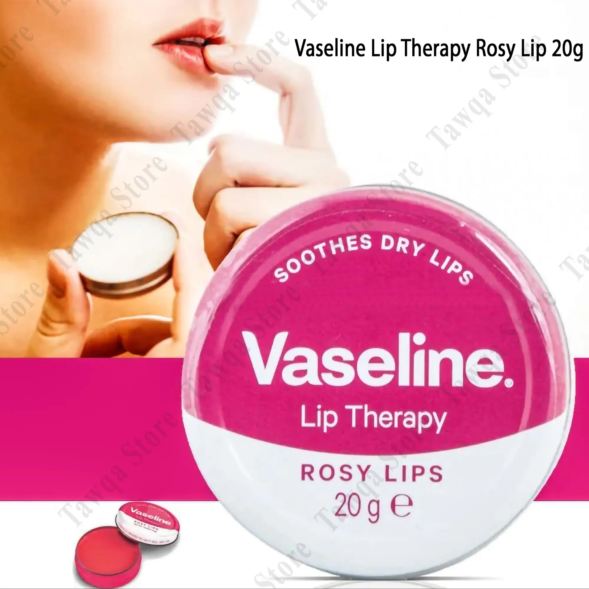 Picture of Vaseline Lip Therapy Rosy Lips – 20g Soothes Dry Lips Moisturizing Lip Balm
