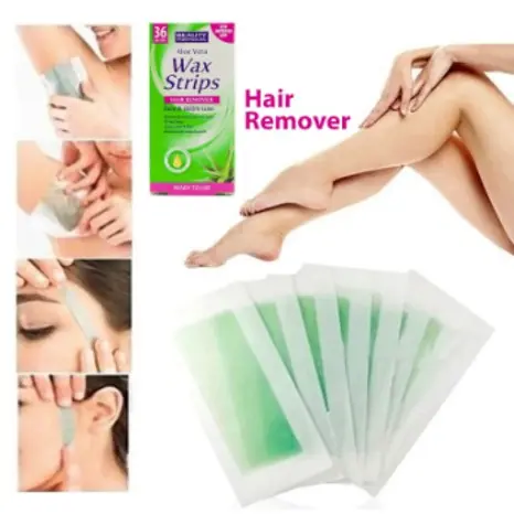 Picture of Aloe Vera Wax Strips Hair Remover- 36 Wax Strips