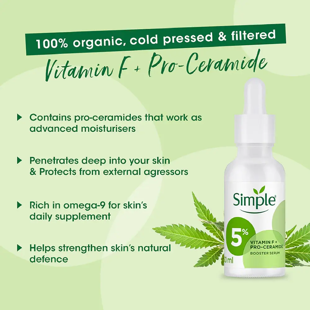 Picture of Simple 5% Vitamin F + Pro-Ceramide Serum