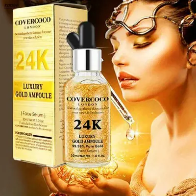 Picture of Covercoco 24K Luxury Gold Ampoule Face Serum 30ml - covercoco 24k gold serum