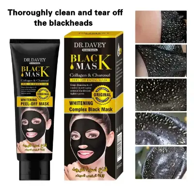 Picture of DR Davey Collagen & Charcoal Whitening Peel Off Black Mask