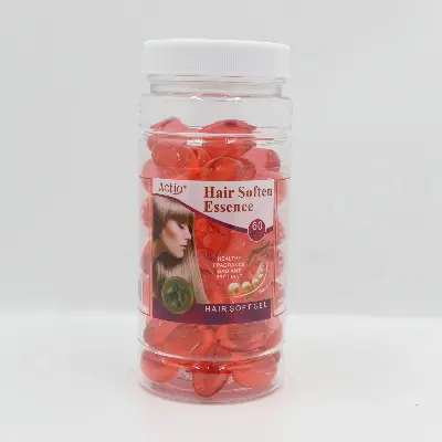 Picture of Actio® 60pcs Hair Vitamin Capsules | Soft Gel Oil for Hair Growth, Shine, Repair, Anti-Frizz, Scalp & Split End Treatment