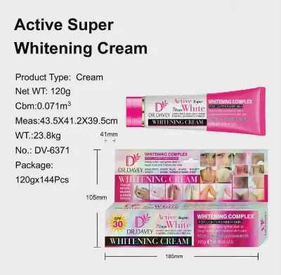 Picture of DR.DAVEY Active Super Whitening Cream Skin Lightening Cream for Dark Skin Brightening & Moisturizes for Body Face