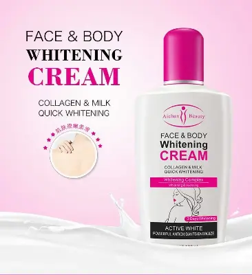 Picture of Aichun Beauty Face & Body Whitening Cream Brightening Cream for Face and Body with Milk and Collagen Moisturizes and Softens the Skin -120ml