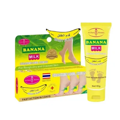 Picture of AICHUN BEAUTY 80gm Cracked Heel Cream Foot Care Banana Milk Cream Rough Dry Skin Baby Foot