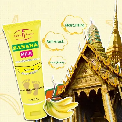 Picture of AICHUN BEAUTY 80gm Cracked Heel Cream Foot Care Banana Milk Cream Rough Dry Skin Baby Foot