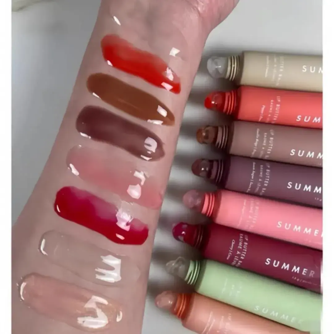 Picture of Fashion Summer Fridays Colour Lip Balm Moisturizing Mirror Lip Gloss Pink cloud Iced Coffee Transparent Lipstick Makeup Care