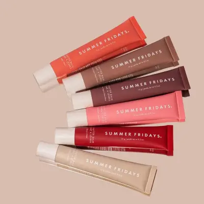 Picture of Summer Fridays Lip Balm Hydrating Mirror Lipgloss Lip Vanilla Pink Sugar Coffee Cake Scent Lipstick Transparent Oil Makeup