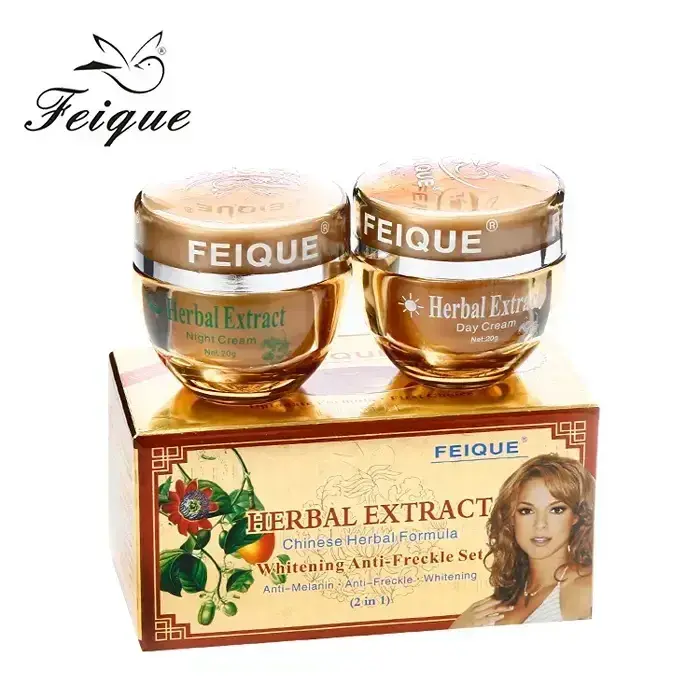 Picture of FEIQUE Herbal Extract Whitening Anti Freckle Cream 2 in 1 Set