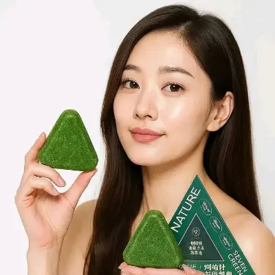 Picture of Seven Nature Green Shampoo Soap Bar
