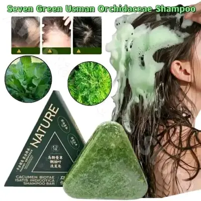 Picture of Seven Nature Green Shampoo Soap Bar