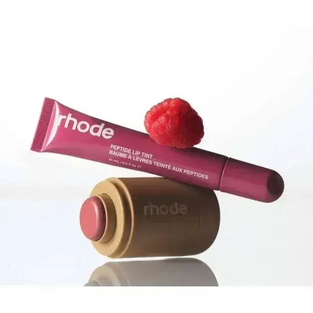 Picture of Rhode Sleepy Girl+Raspberry Jelly Pocket Blush + Peptide Lip Tint Combo