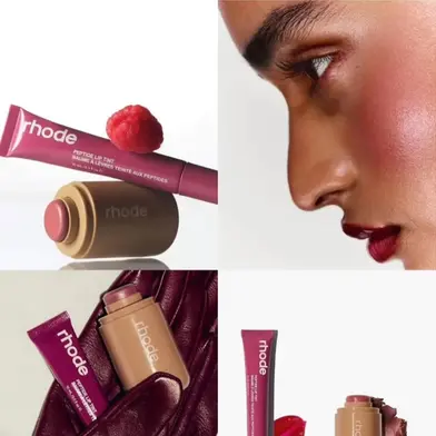 Picture of Rhode Sleepy Girl+Raspberry Jelly Pocket Blush + Peptide Lip Tint Combo