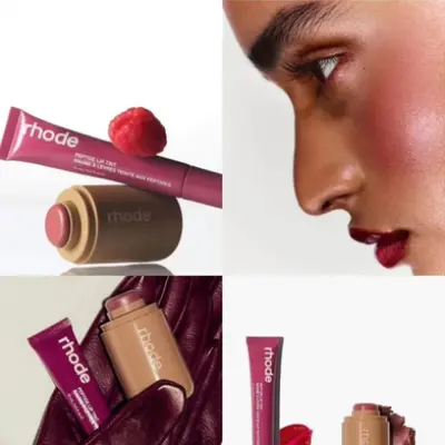 Picture of Rhode Sleepy Girl+Raspberry Jelly Pocket Blush + Peptide Lip Tint Combo