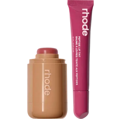 Picture of Rhode Sleepy Girl +Salty Tan Pocket Blush + Peptide Lip Tint Combo