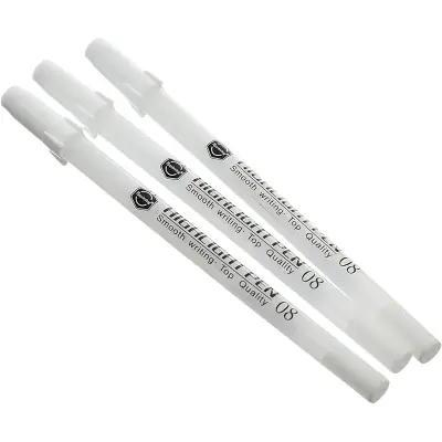 Picture of Keep Smiling Highlighter Gel Pen - White
