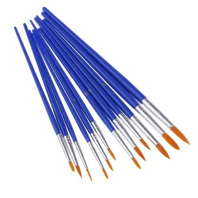 Picture of 12 Pieces Nylon Hair Artist Paint Brush Suitable For Watercolor, Acrylics and Oil Painting