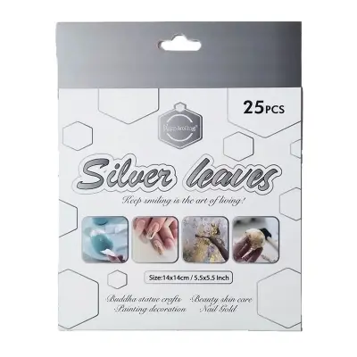 Picture of Keep Smiling Silver Leaves 25 PCS