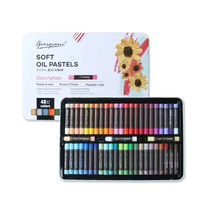 Picture of Giorgione Iron Box Heavy Color Oil Painting Stick Soft Oil Pastel 48 Colors