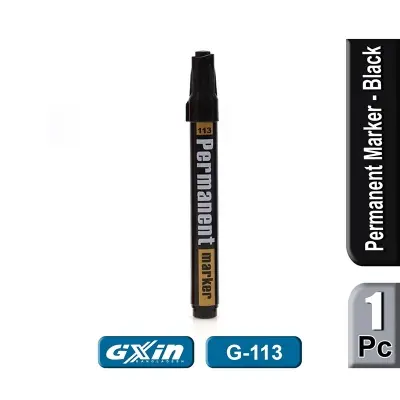 Picture of GXin Permanent Marker Pen (Black) - 2 Pcs