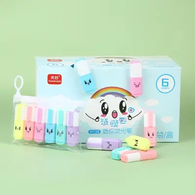 Picture of Tianhao Mini highlighter 6pcs Pack