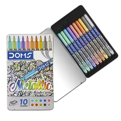 Picture of DOMS Metallic Marker Pens 10 Shades
