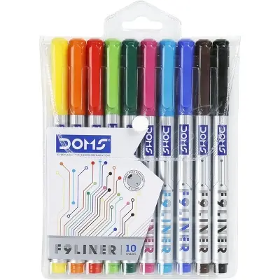 Picture of DOMS F9 Liner Pens 10 Shades
