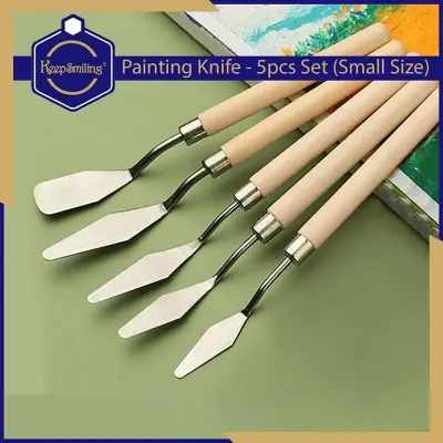 Picture of Wooden Palette Spatula Set For Painting Artwork Pack of 5