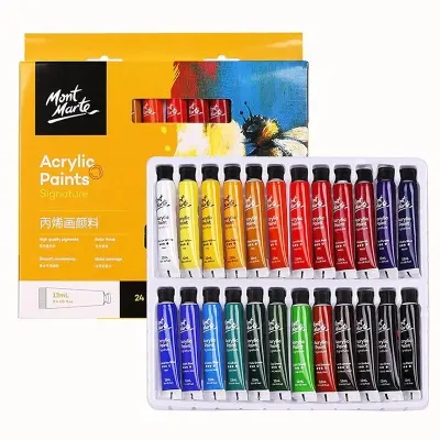Picture of Mont Marte Acrylic Paints (12ML) - 24 Colours