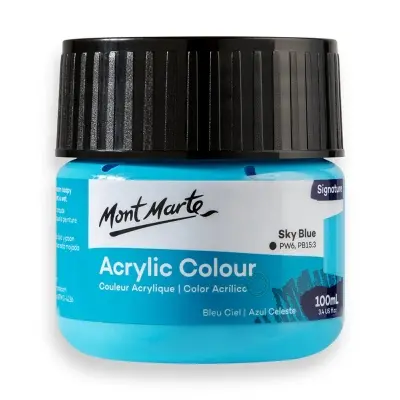 Picture of Mont Marte Acrylic Colour Paint Signature 100ml - Sky Blue
