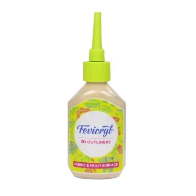 Picture of Fevicryl 3D Fabric and Multisurface Outliners 20ml - Metallic Gold
