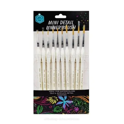 Picture of Keep Smiling Mini Detail Liner Brush 10 Pcs Set