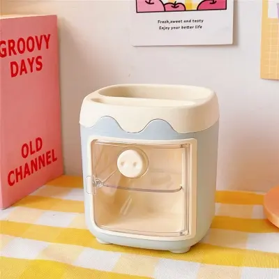 Picture of Creative Multi-grid Pig Pen Holder Desk Organizer