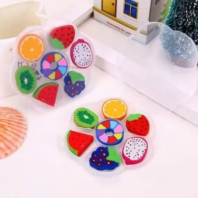 Picture of Fruits Shape Erasers - 7 Pcs