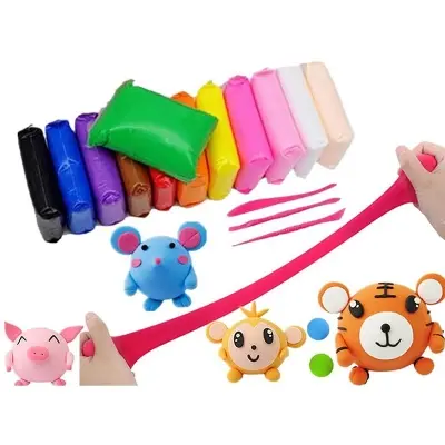 Picture of 12 Colors Soft Super Light Clay Modeling Air Dry Clay For DIY Handmade Toys