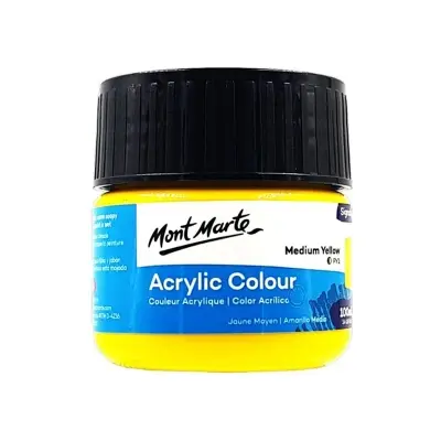 Picture of Mont Marte Acrylic Colour Paint Signature 100ml - Medium Yellow
