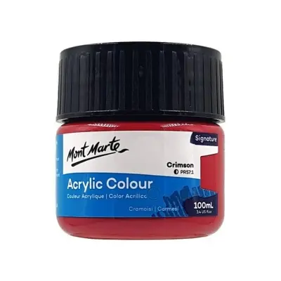 Picture of Mont Marte Acrylic Colour Paint Signature 100ml - Crimson