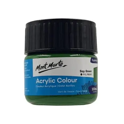 Picture of Mont Marte Acrylic Colour Paint Signature 100ml - Sap Green