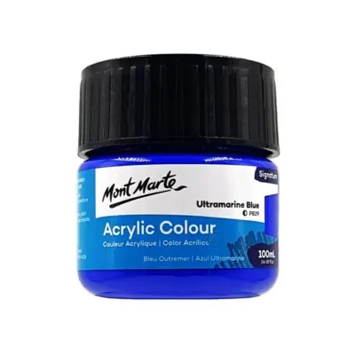 Picture of Mont Marte Acrylic Colour Paint Signature 100ml - Ultramarine Blue