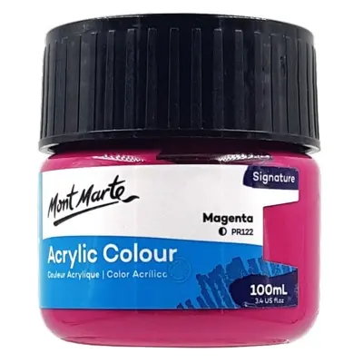 Picture of Mont Marte Acrylic Colour Paint Signature 100ml - Magenta