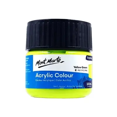 Picture of Mont Marte Acrylic Colour Paint Signature 100ml - Yellow Green