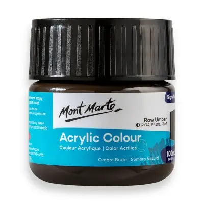 Picture of Mont Marte Acrylic Colour Pain 100ml - Raw Umber