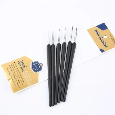 Picture of Keep Smiling Artist Detail & Liner Brush Set 6pcs