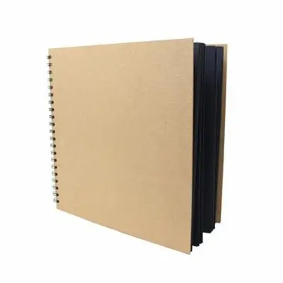 Picture of Spiral Binding Black Paper Sketch Book A5 Size (24 Sheets)