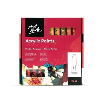 Picture of Mont Marte Acrylic Paints Set (12ML) - 36 Colours