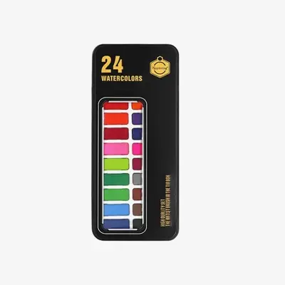 Picture of Keep Smiling Watercolors Cake Paint 24 Color Box For Professional Artists