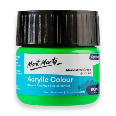 Picture of Mont Marte Acrylic Colour Paint 100ml – Monastral Green