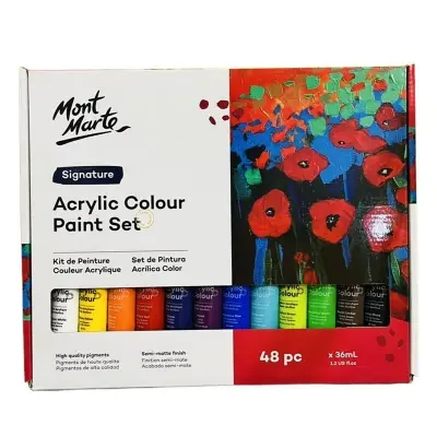 Picture of Mont Marte Signature Acrylic Paint Set (36ML) - 48 Colors